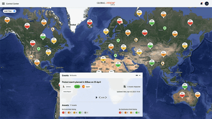 Global Rescue GRID Screenshots GIF