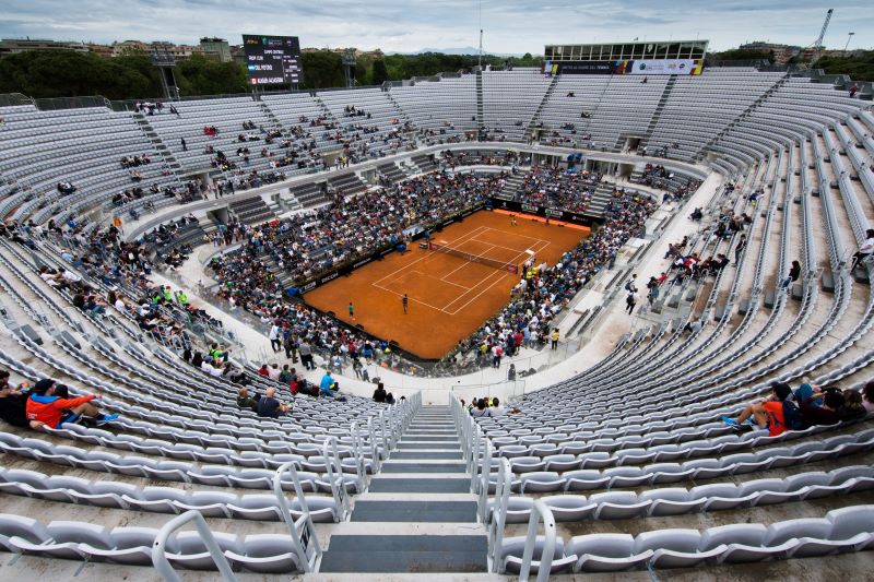 123 tennis stadium in Rome